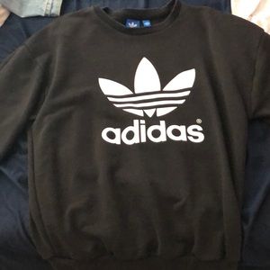 black adidas crewneck